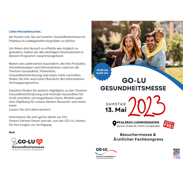GO-LU Gesundheitsmesse 13. Mai 2023 - Flyer