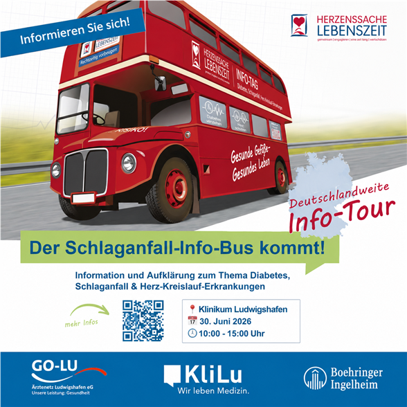 Der Schlaganfall Info Bus kommt nach Ludwigshafen!